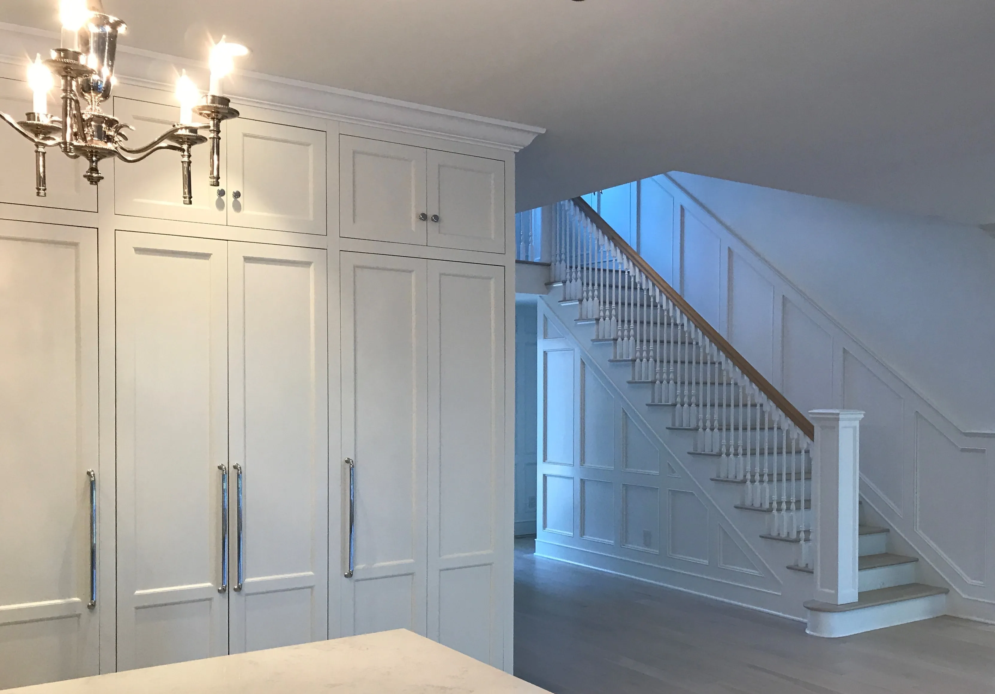 Renovation photo of the kitchen from the MenanticCreek Project